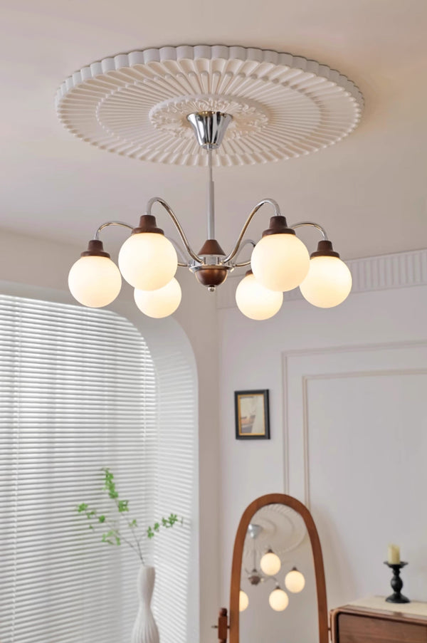 Retro cream style magic bean living room chandelier