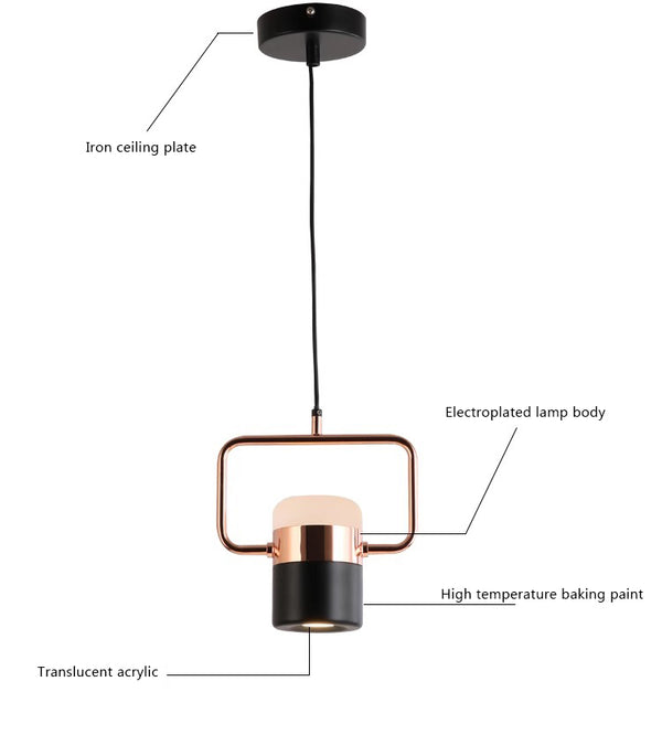 Suspension de salle à manger créative nordique à longue bande