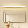 Applique murale LED en bois massif avec miroir