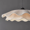 French fabric restaurant chandelier