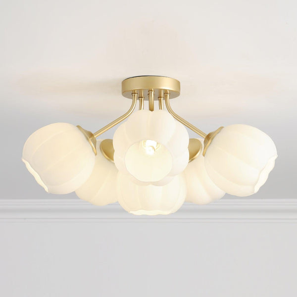 Nordic creative flower ceiling lamp