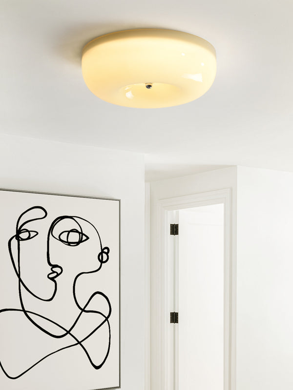 Vintage cream style Bauhaus ceiling lamp