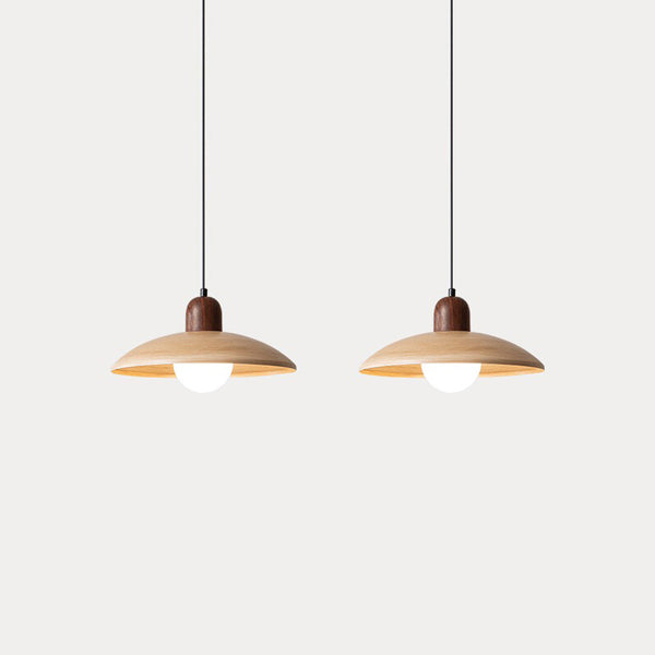 Japanese retro log style restaurant chandelier