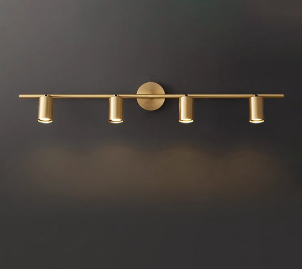 Applique murale de salle de bain à LED tout en cuivre