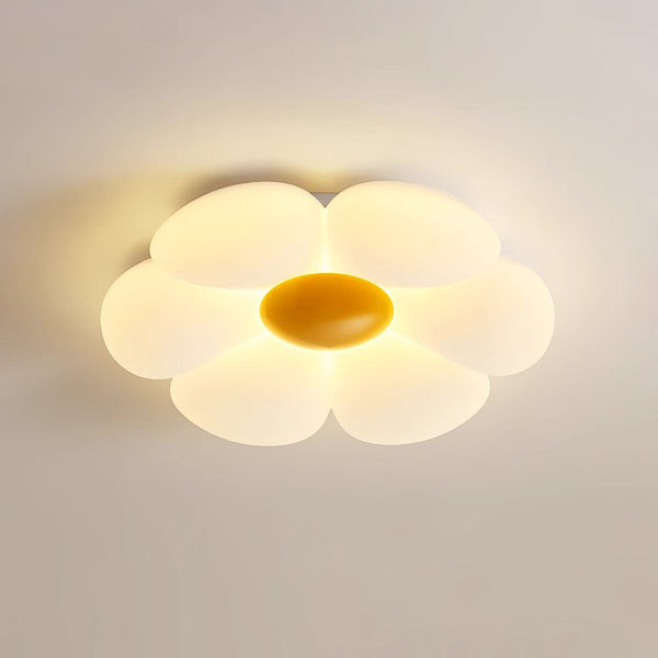 Cream style flower led bedroom ceiling lamp