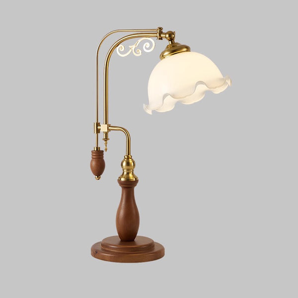 Medieval style bedroom bedside study flower table lamp