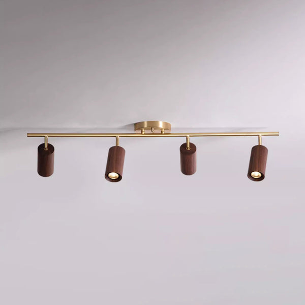 Solid wood LED corridor ceiling light