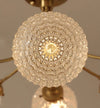 American all-copper glass bedroom chandelier