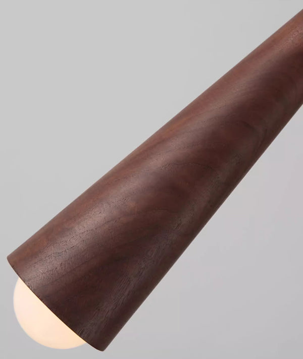 Lustre de chevet de chambre en bois massif tout en cuivre