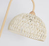 Vintage Cream Rattan weaving Floor Lamp