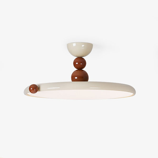 Cream style flying saucer bedroom ceiling lamp