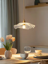 Lustre créatif en verre en forme de feuille de lotus