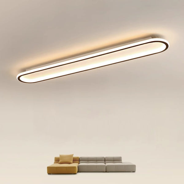Elliptical strip LED corridor ceiling light