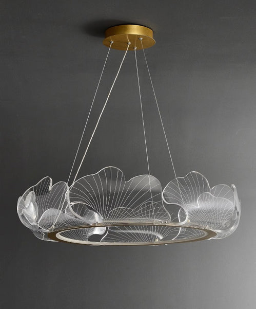 Creative Ginkgo Leaf Restaurant LED Chandelier