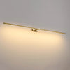Minimalist black strip led bathroom wall light