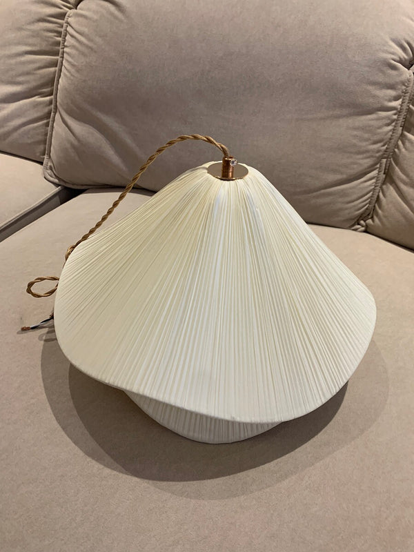French cream style fabric restaurant chandelier
