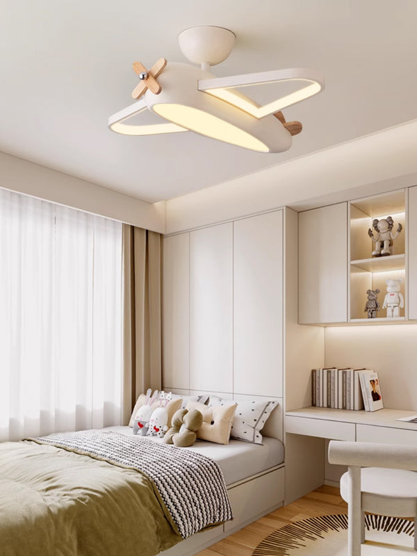 Creative airplane children's room ceiling lamp