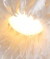 Cream style feather bedroom ceiling lamp
