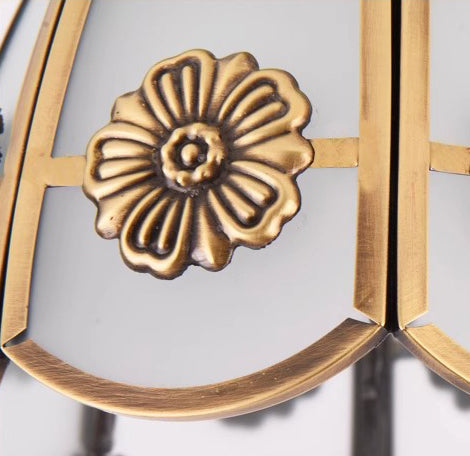 European style copper home decoration corridor entrance balcony small ceiling lamp