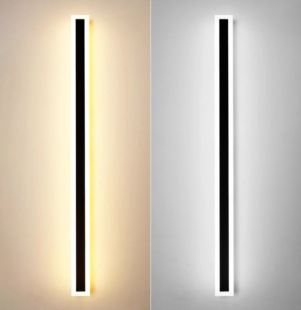 Black strip LED courtyard aisle wall light