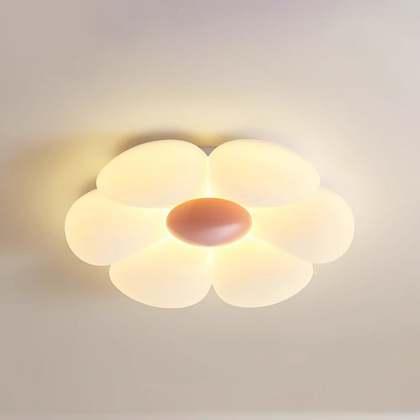 Cream style flower led bedroom ceiling lamp