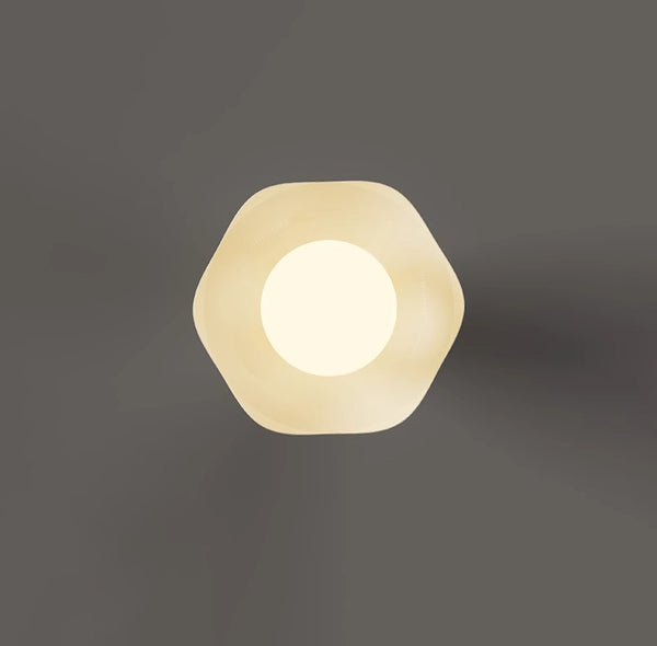 Cream style creative flower aisle ceiling lamp