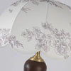 Lampe de table d'étude de chambre à coucher rétro en bois massif entièrement en cuivre