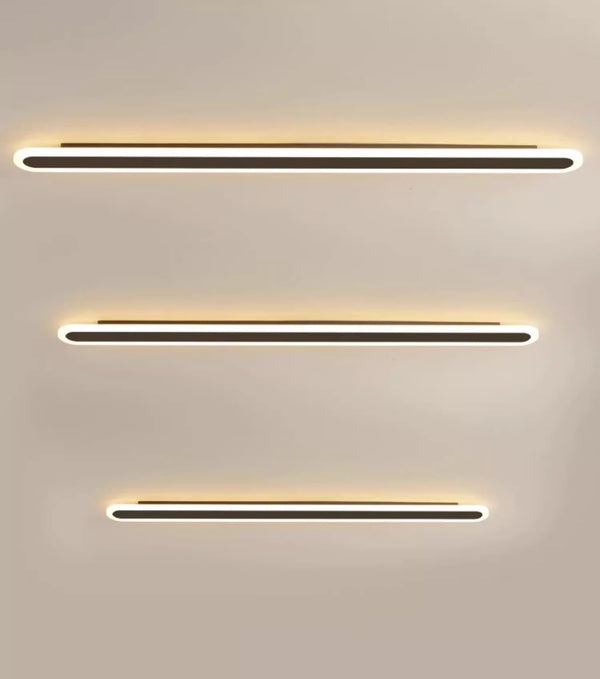 Minimalist long strip LED wall light