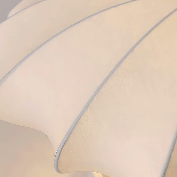 Cream silk bedroom ceiling lamp