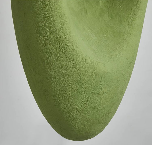 Wabi-sabi style green bedside small chandelier
