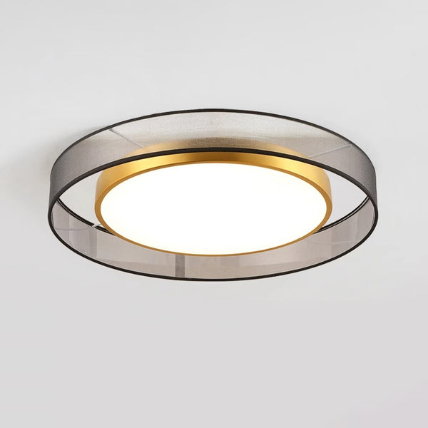 All copper LED living room ceiling lamp