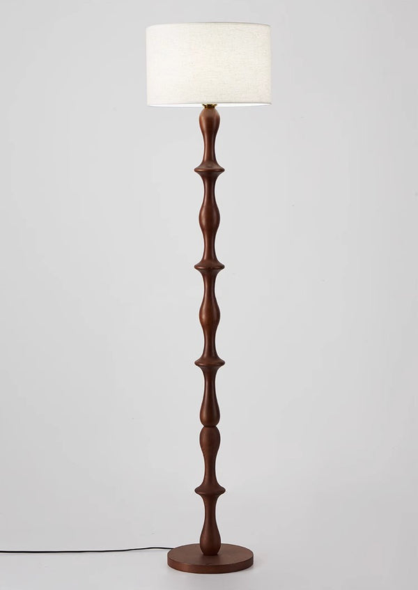 French medieval retro solid wood decorative atmosphere floor lamp