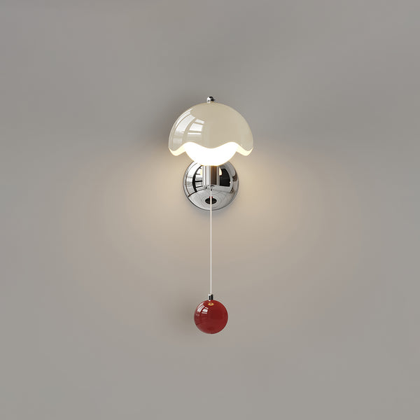 Cream style creative eggshell bedroom bedside wall lamp