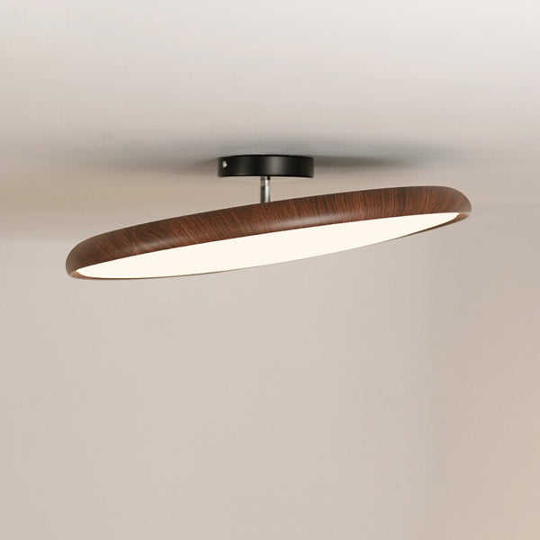 Adjustable walnut color ceiling lamp
