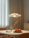 Lustre créatif en verre en forme de feuille de lotus