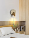 Yellow Travertine Antique Bedside Wall Lamp