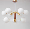 Medieval style full copper walnut living room chandelier
