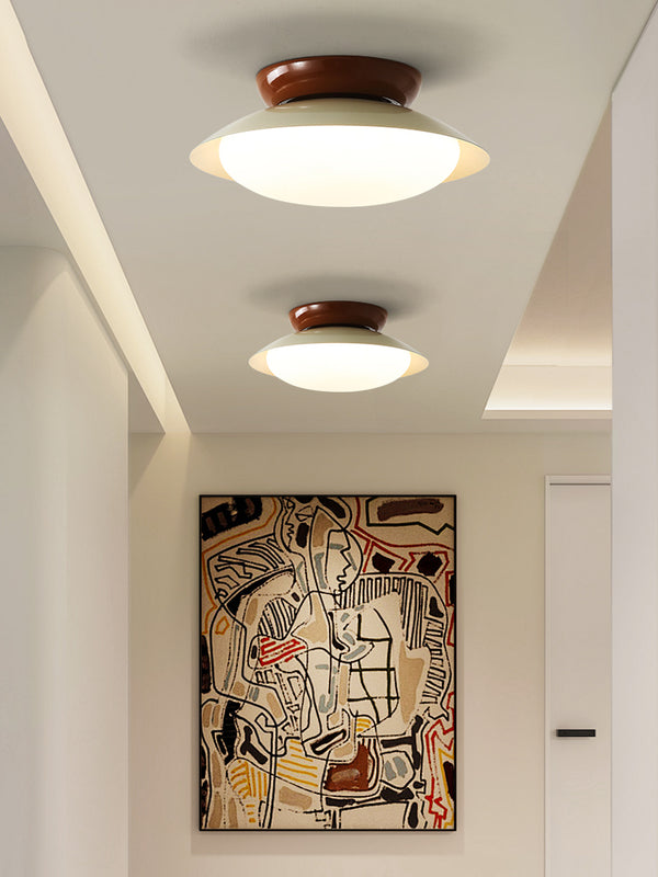 Japanese style bowl ceiling lamp