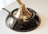 French retro flower glass table lamp
