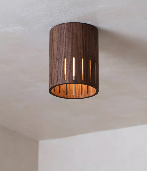 Plafonnier de couloir en noyer de style chinois