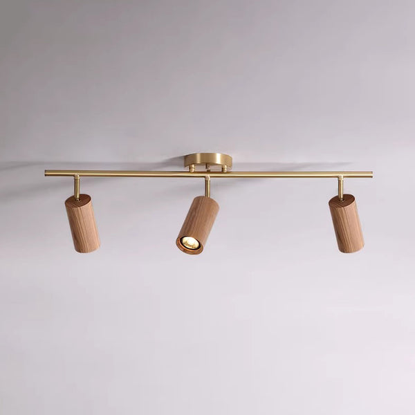 Solid wood LED corridor ceiling light