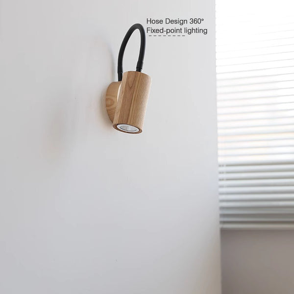 Lampe de chevet murale rotative rétro