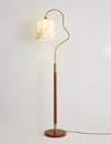 Lampadaire de chambre en bois massif de style médiéval