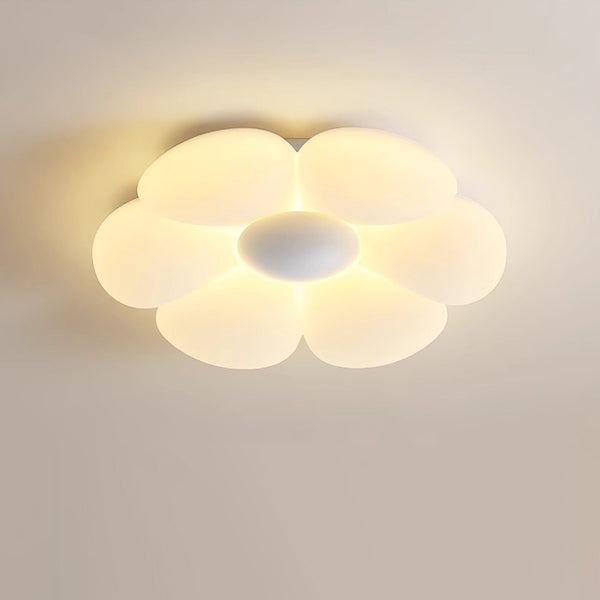 Cream style flower led bedroom ceiling lamp