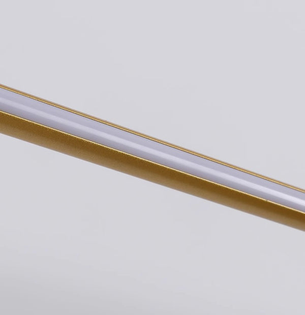 Minimalist black strip led bathroom wall light