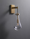All-copper creative water drop bedroom bedside wall lamp