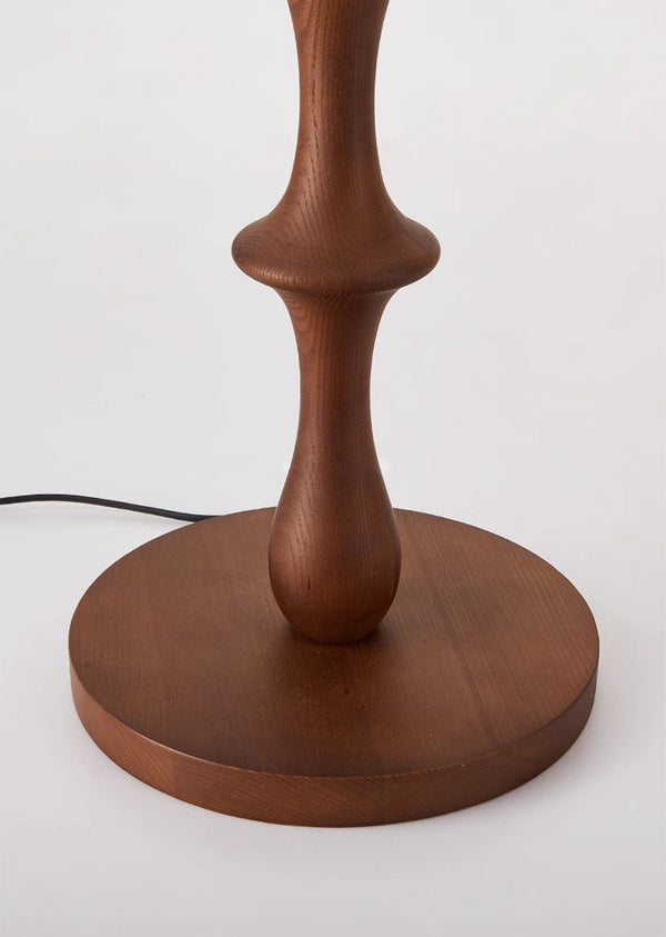 French medieval retro solid wood decorative atmosphere floor lamp