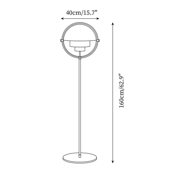 Creative and personalized Bauhaus floor lamp