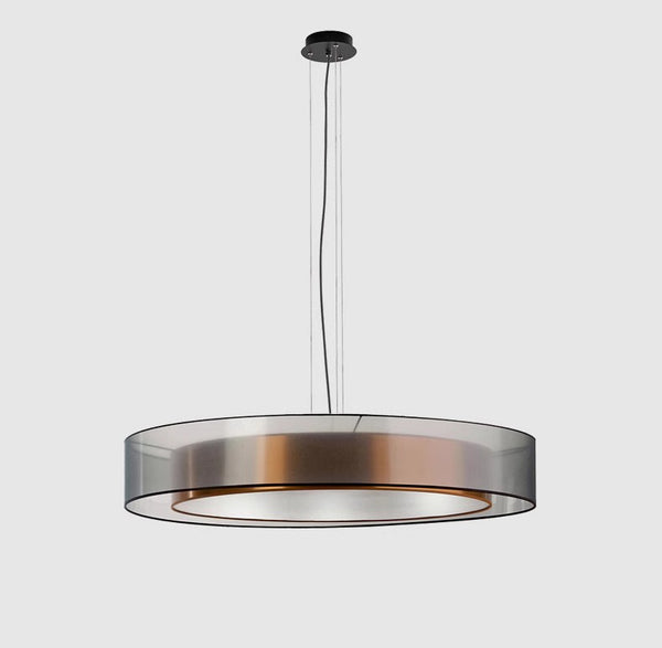 All copper LED living room ceiling lamp