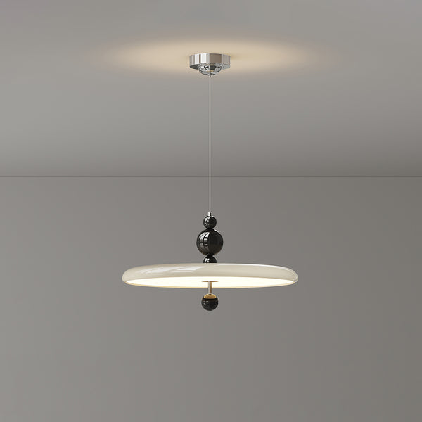 Cream style walnut grain dining room pendant light